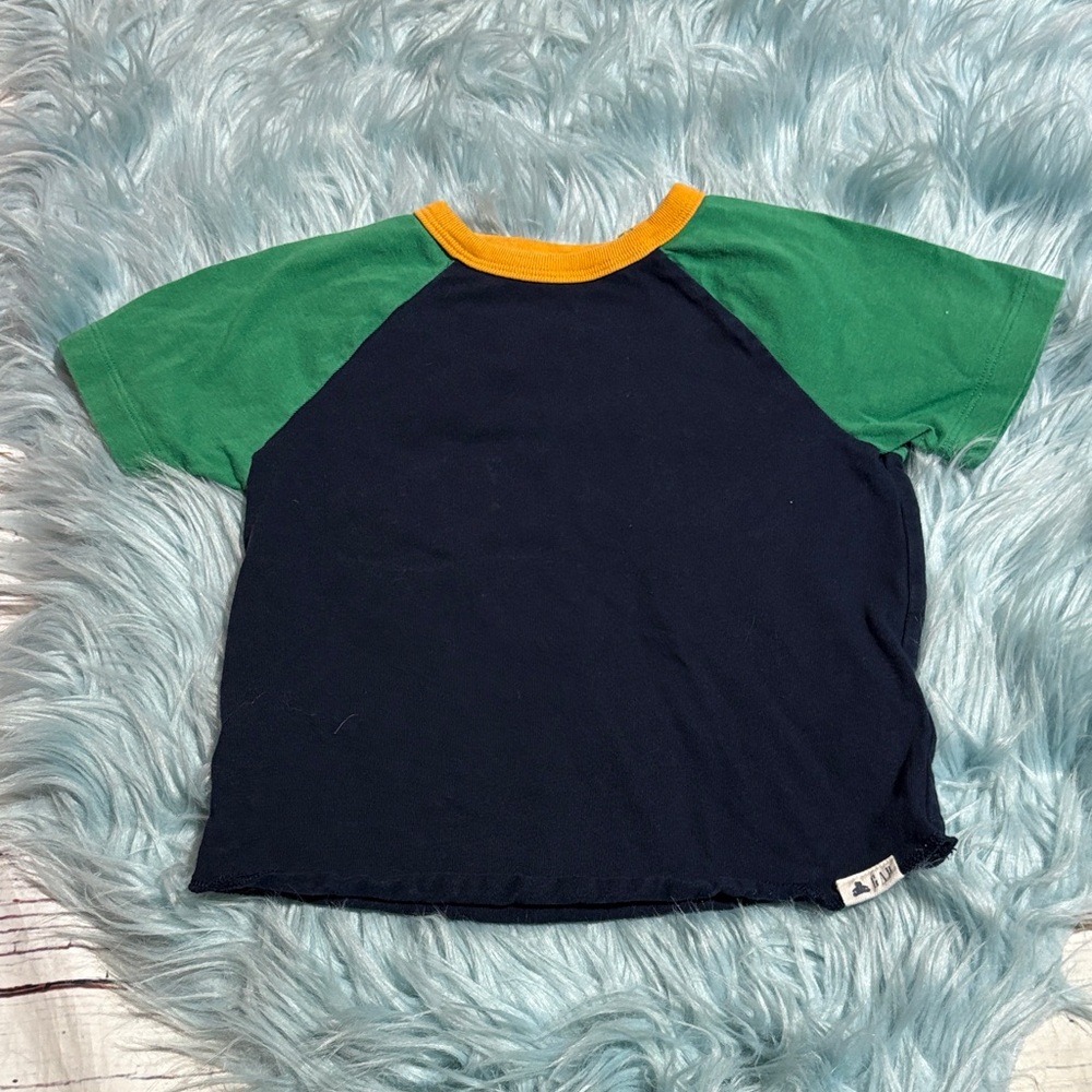 Baby GAP Playtime Favorites Navy Green Short Sleeve Tee sz 4 years